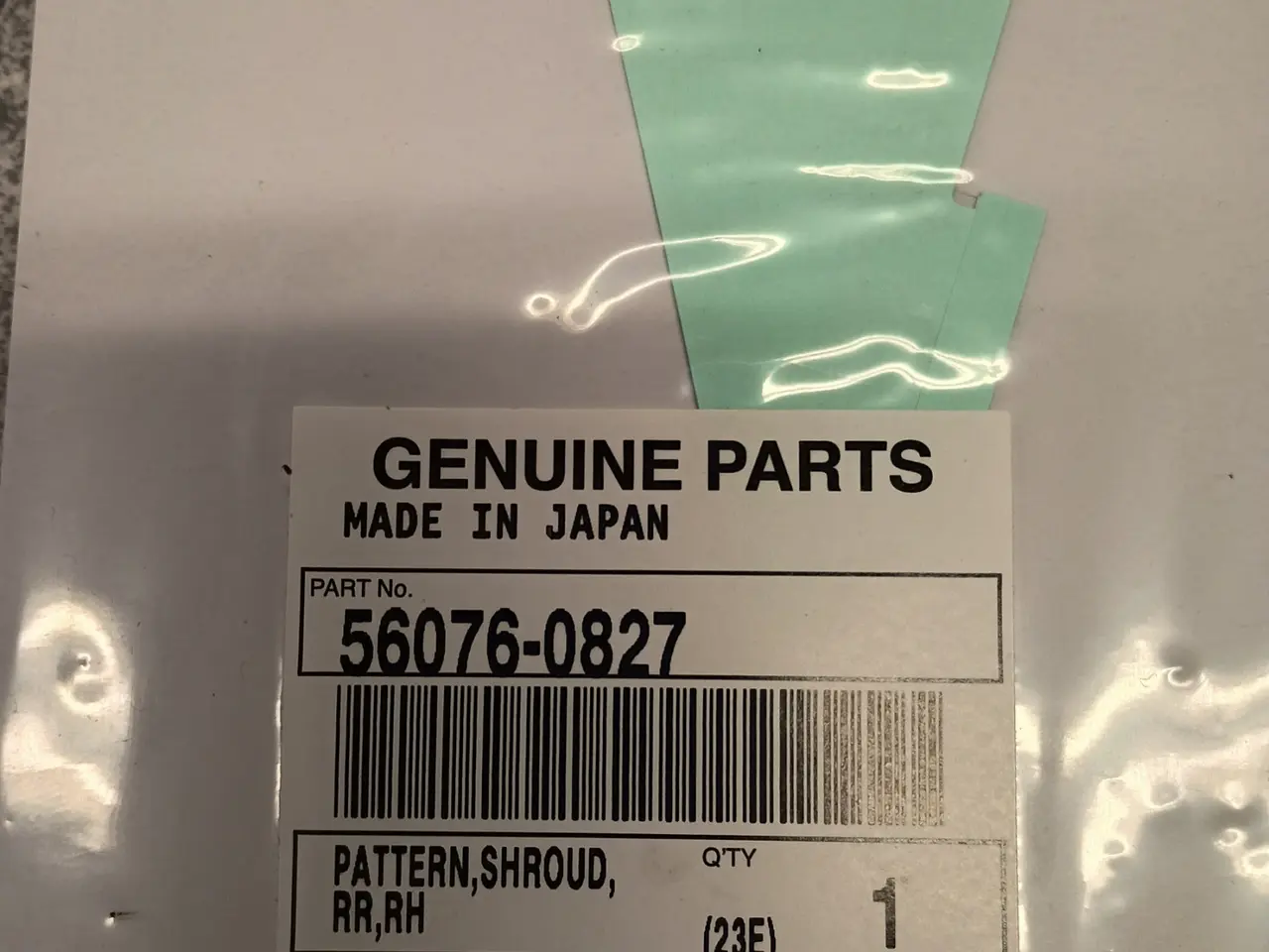 Billede 2 - Kawasaki staffering, PATTERN,SHROUD,RR,RH