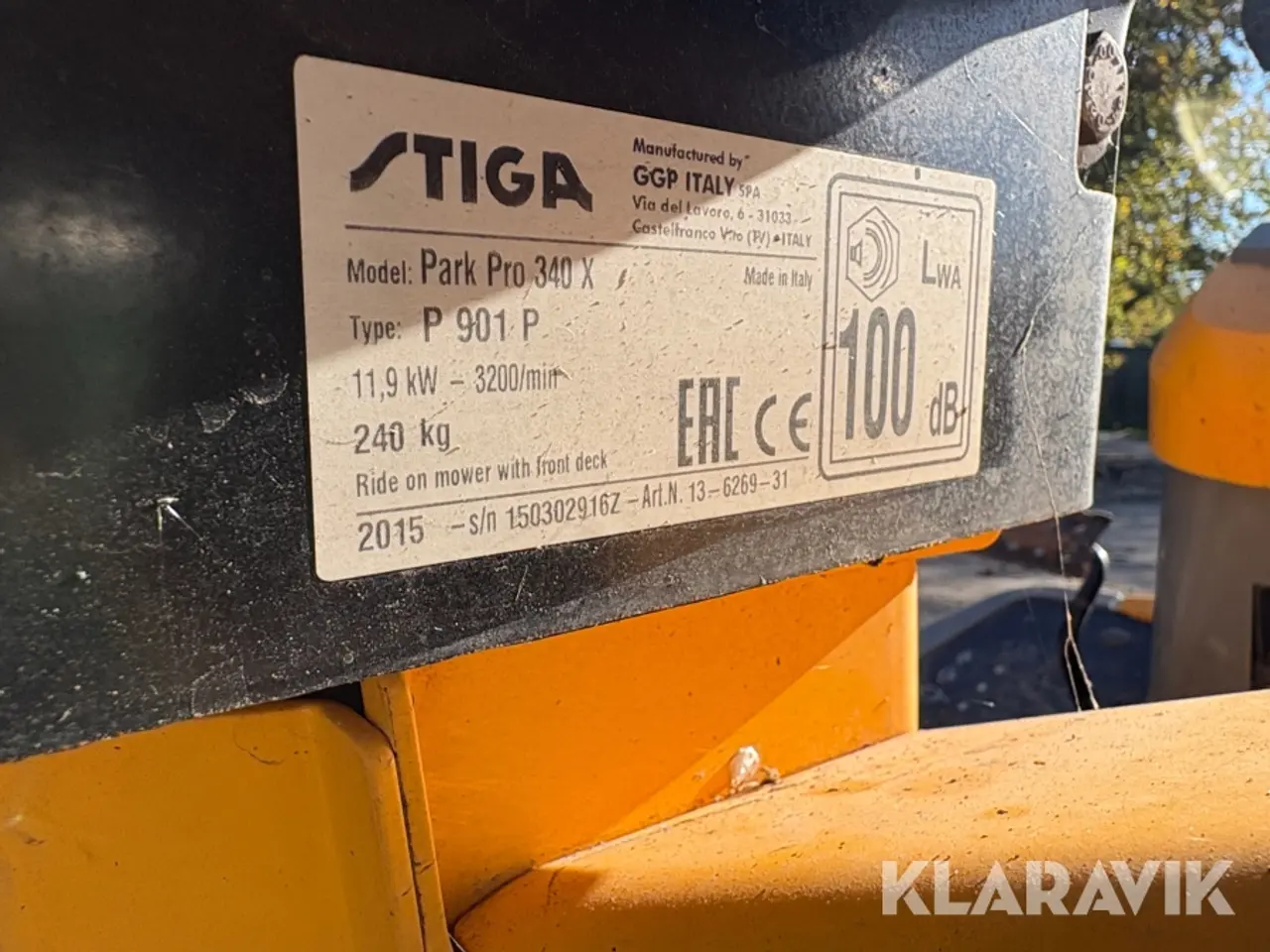 Billede 5 - Græsslåmaskine Stiga Park Pro 340X