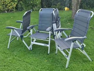 Campingstol med høj ryg