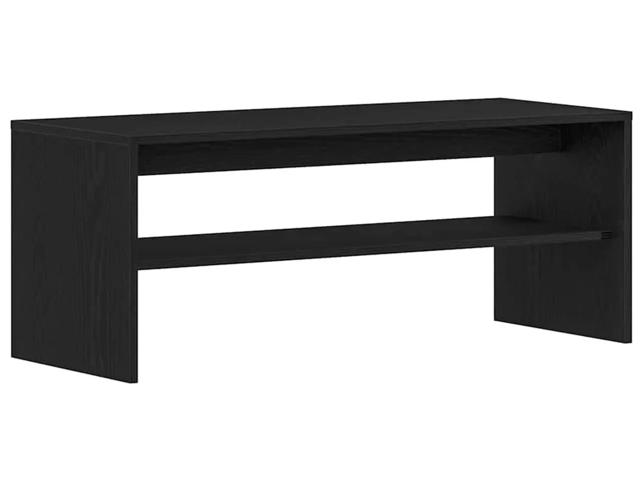 Billede 2 - Tv-bord 100x40x40 cm konstrueret træ sort egetræsfarve