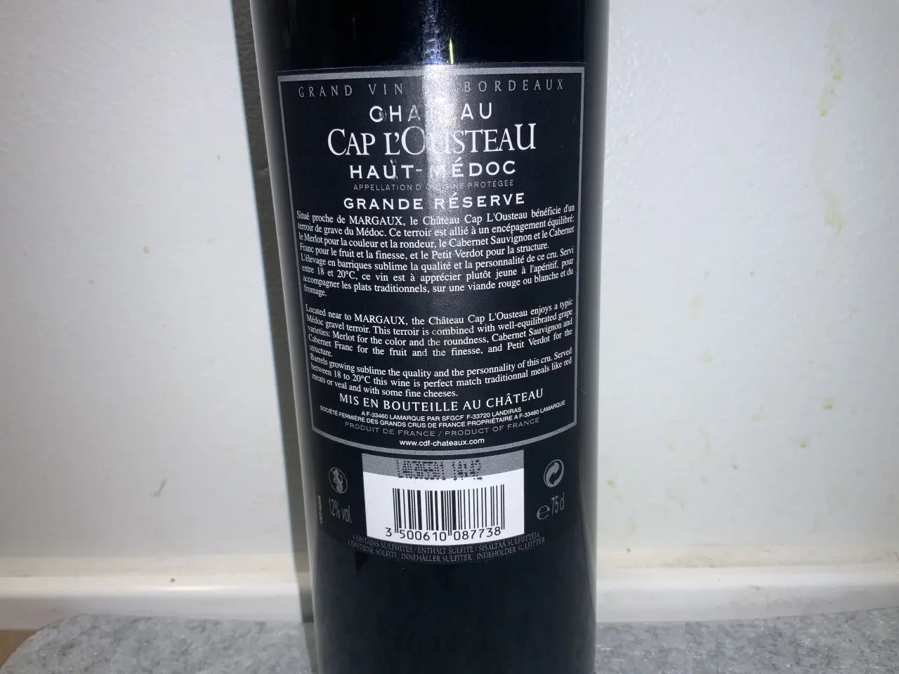 Billede 3 - Chateau Cap l’Ousteau Haut-Medoc Rødvin 2011, 750