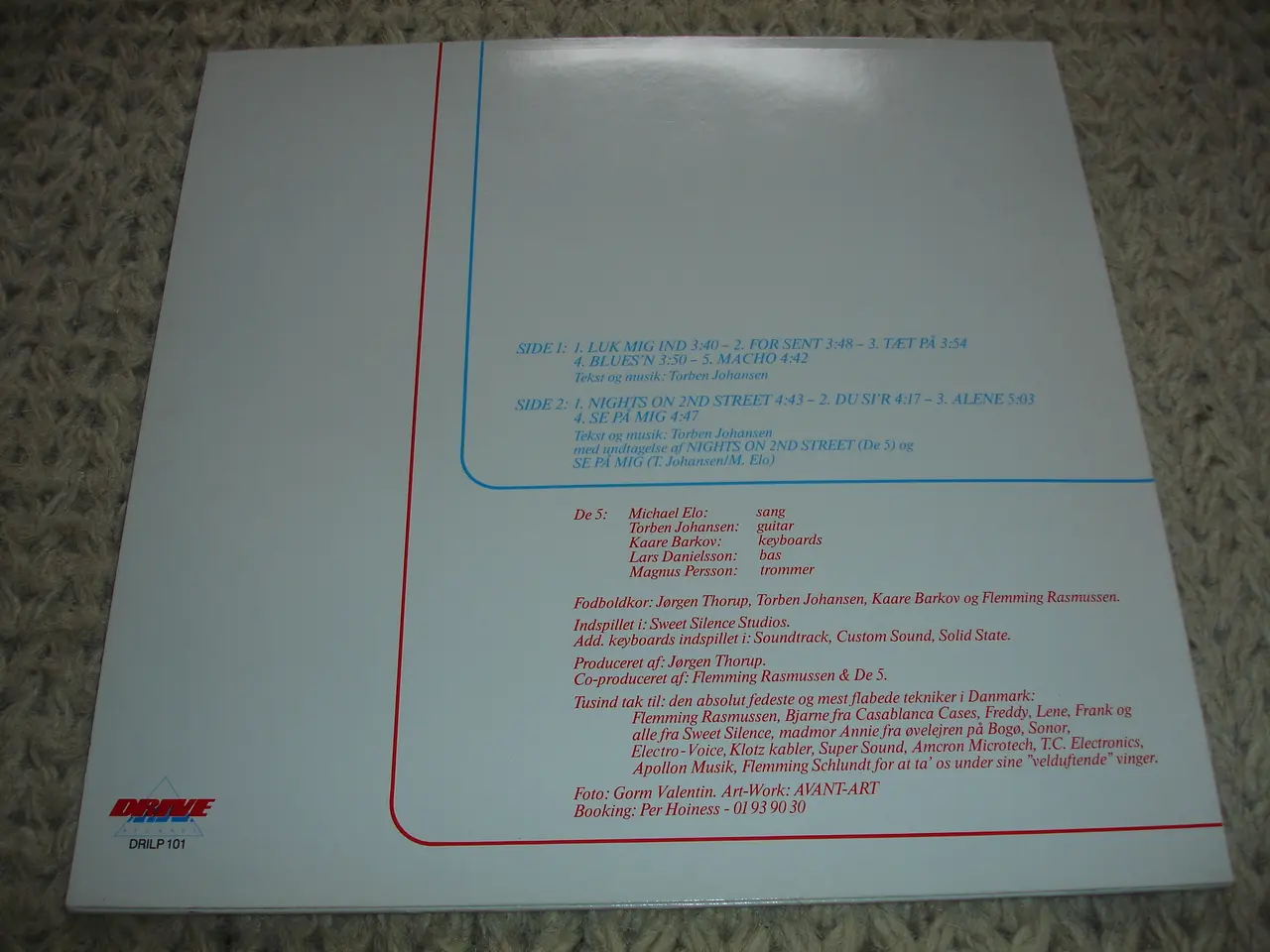 Billede 3 - (Sender gerne) De 5 – De 5 (Deres 2den LP )