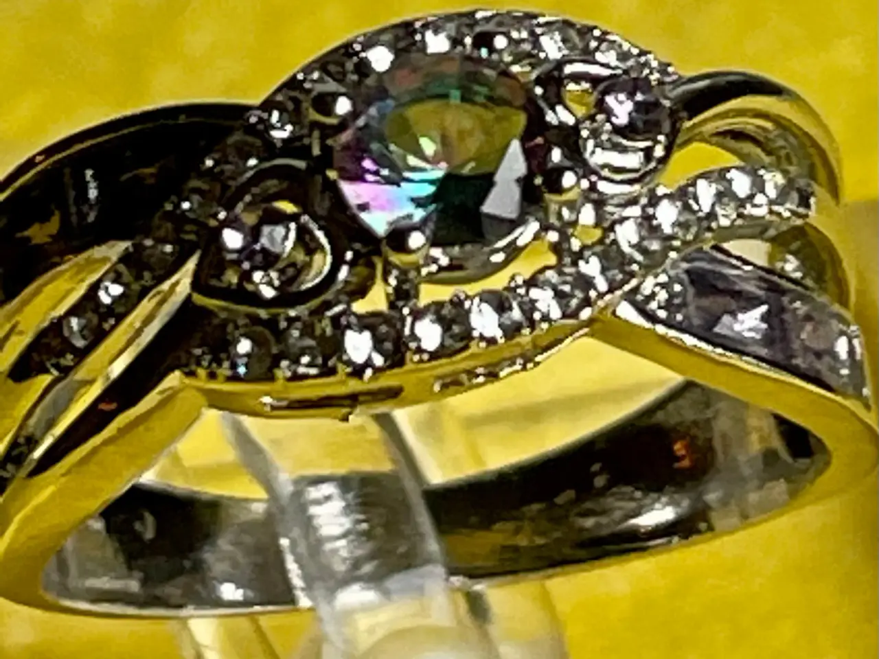 Billede 2 - Ny ring med cirkoner