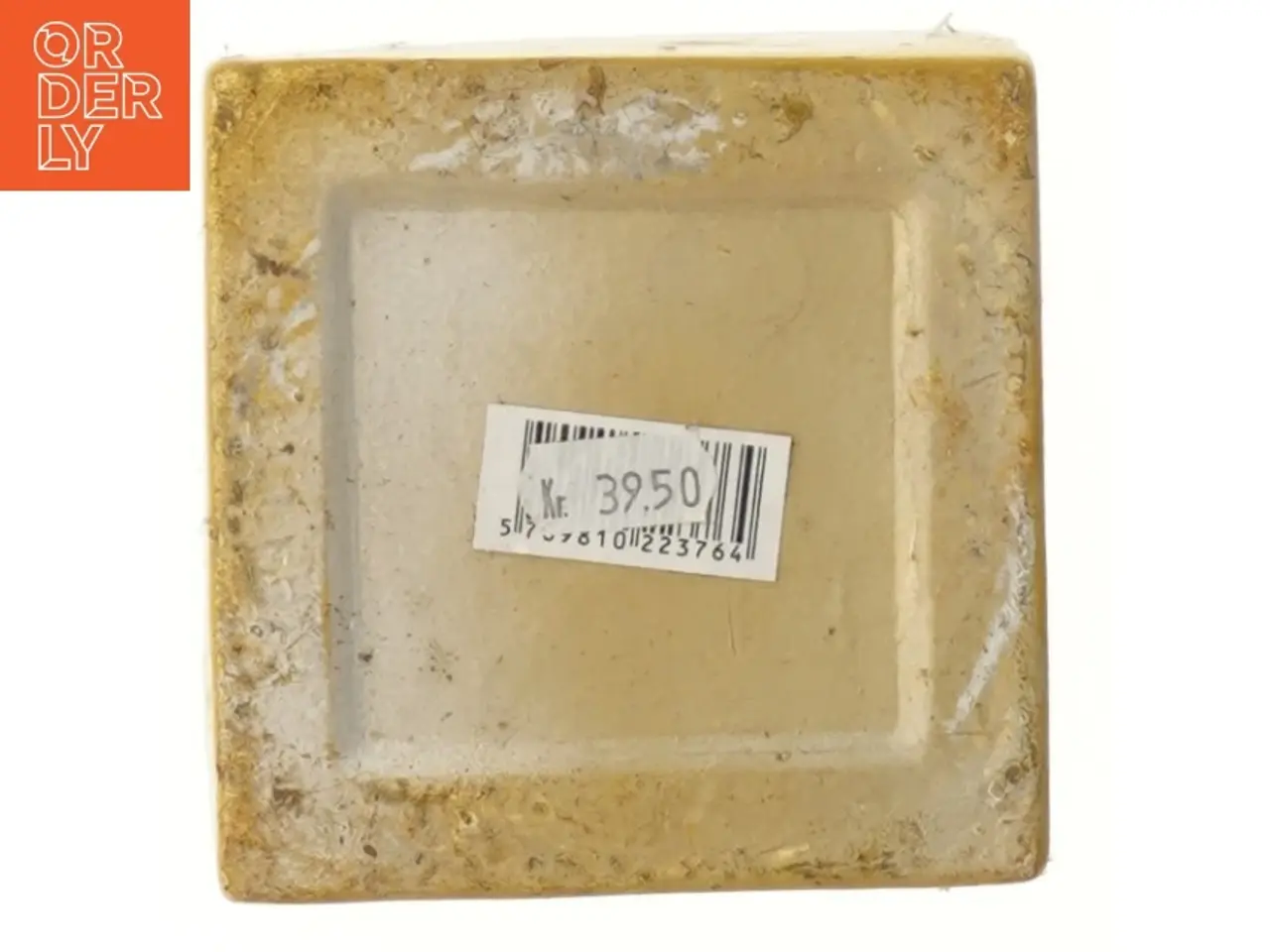 Billede 4 - Kvadratisk gul vase (str. 11x11x11 cm)