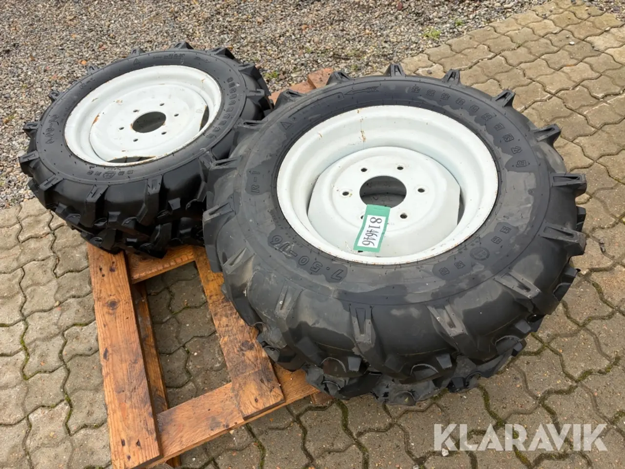 Billede 2 - Kompakttraktor dæk 2 styk 6.00-16 og 2 styk 7,5-16
