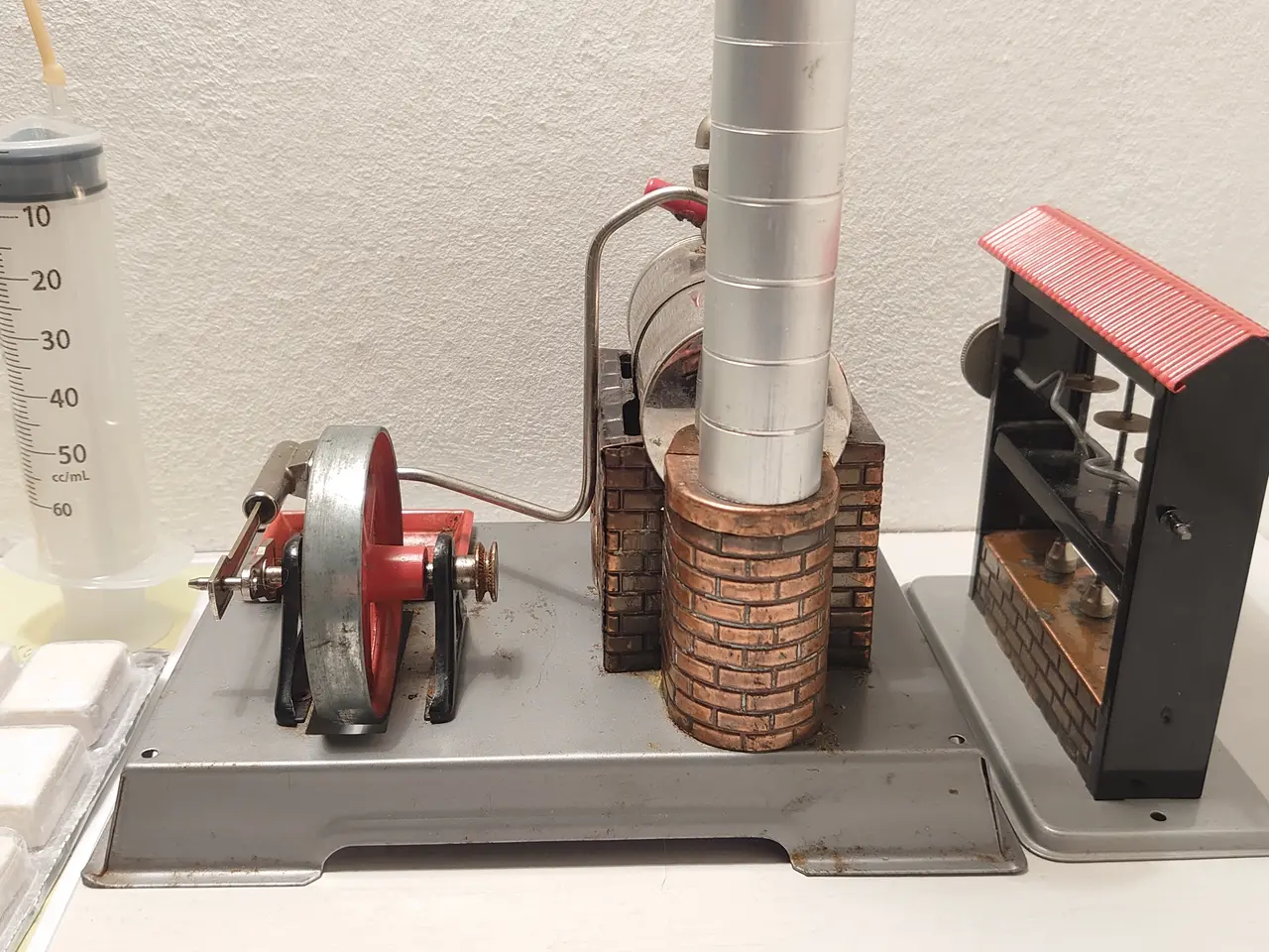 Billede 5 - Wilesco dampmaskine D5 + M61 hammer mm. Afprøvet.