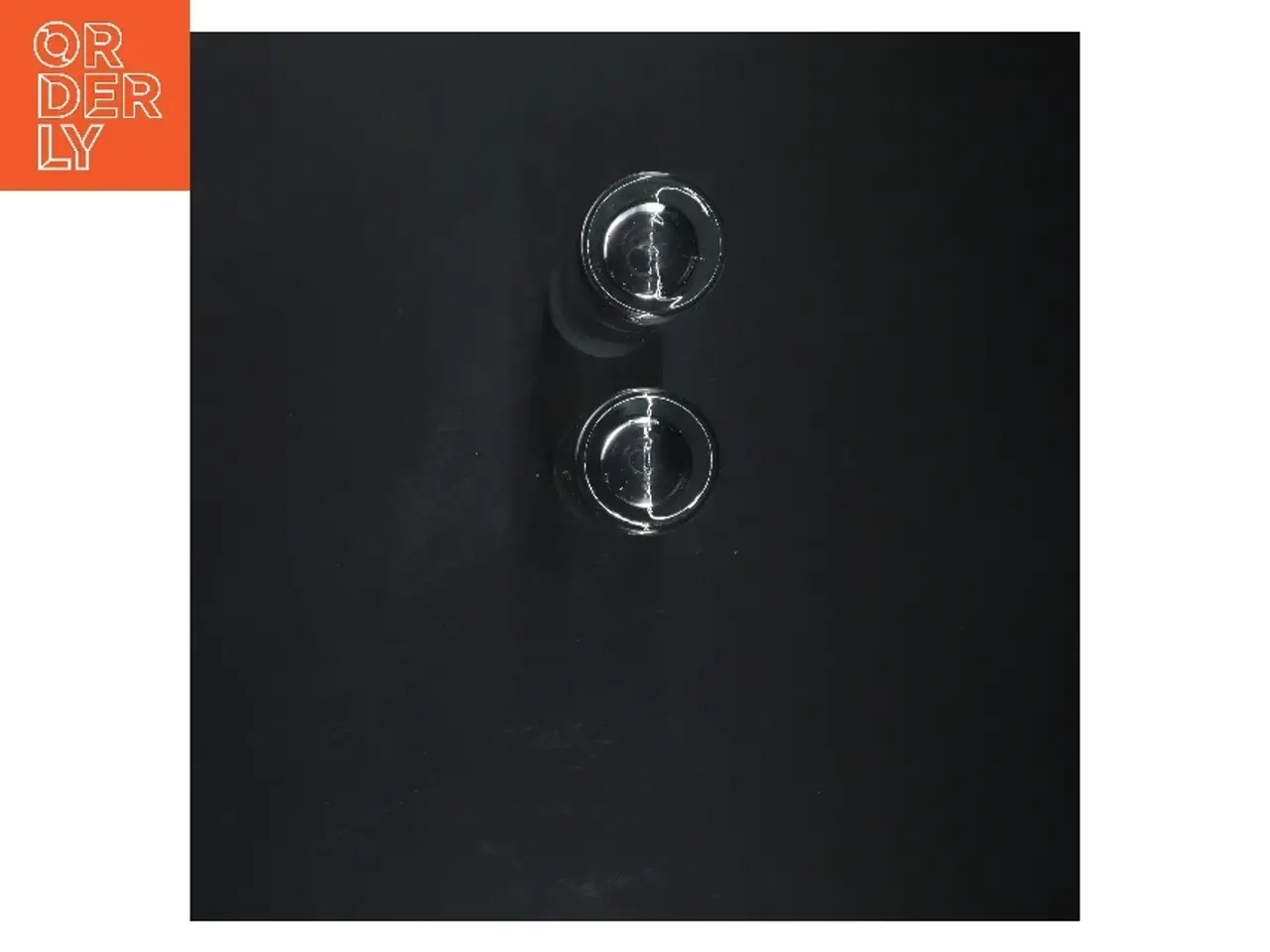 Billede 2 - To glas lysestager (str. 19 cm)