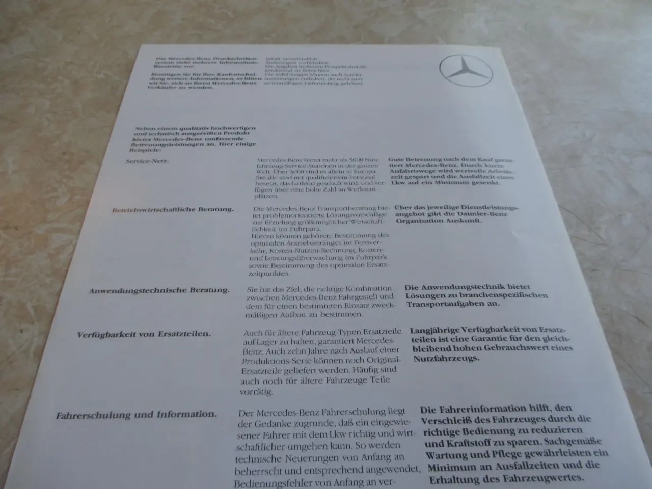 Billede 5 - Tekniske data Mercedes 1417 C