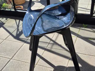 Sort spisebord stole