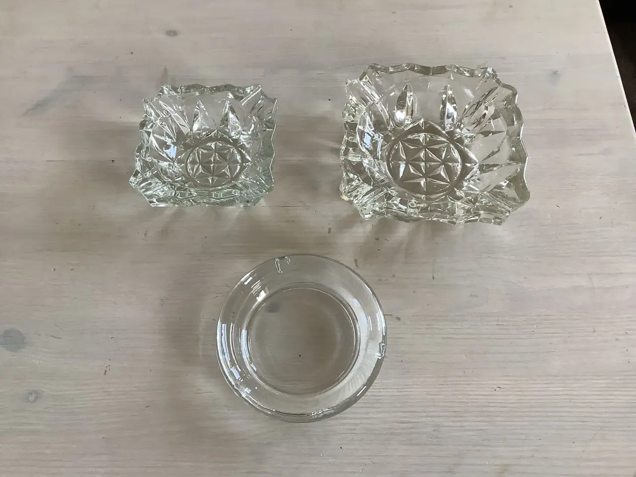 Billede 2 - 3 stk glas askebæger