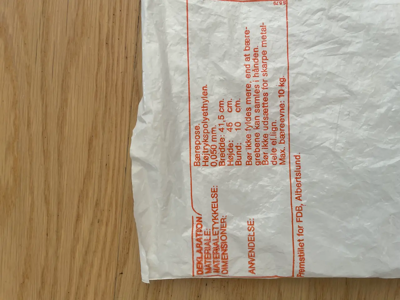 Billede 3 - FDB plastpose fra 1978