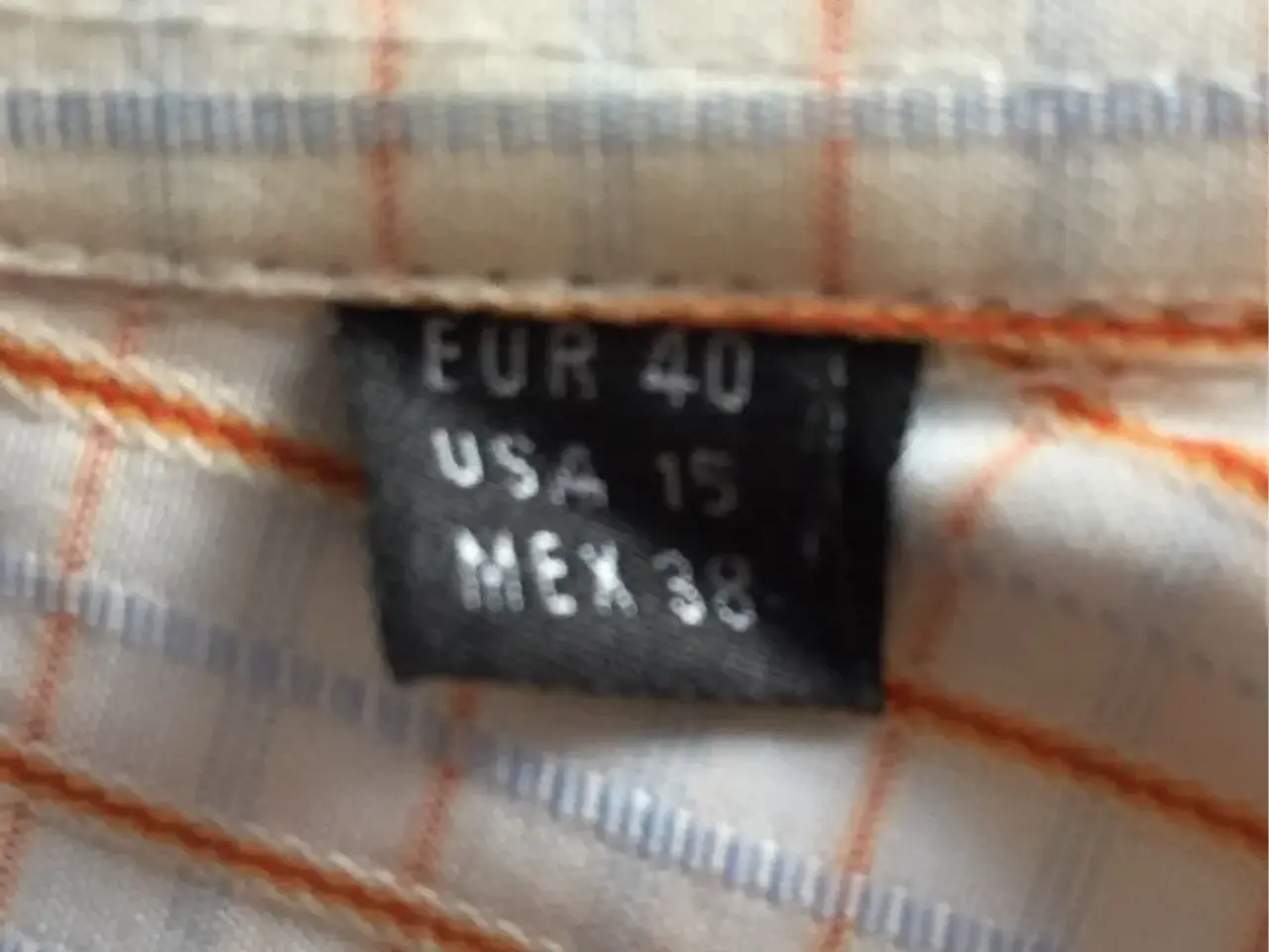 Billede 3 - Zara Man skjorte: Gul-orange tern