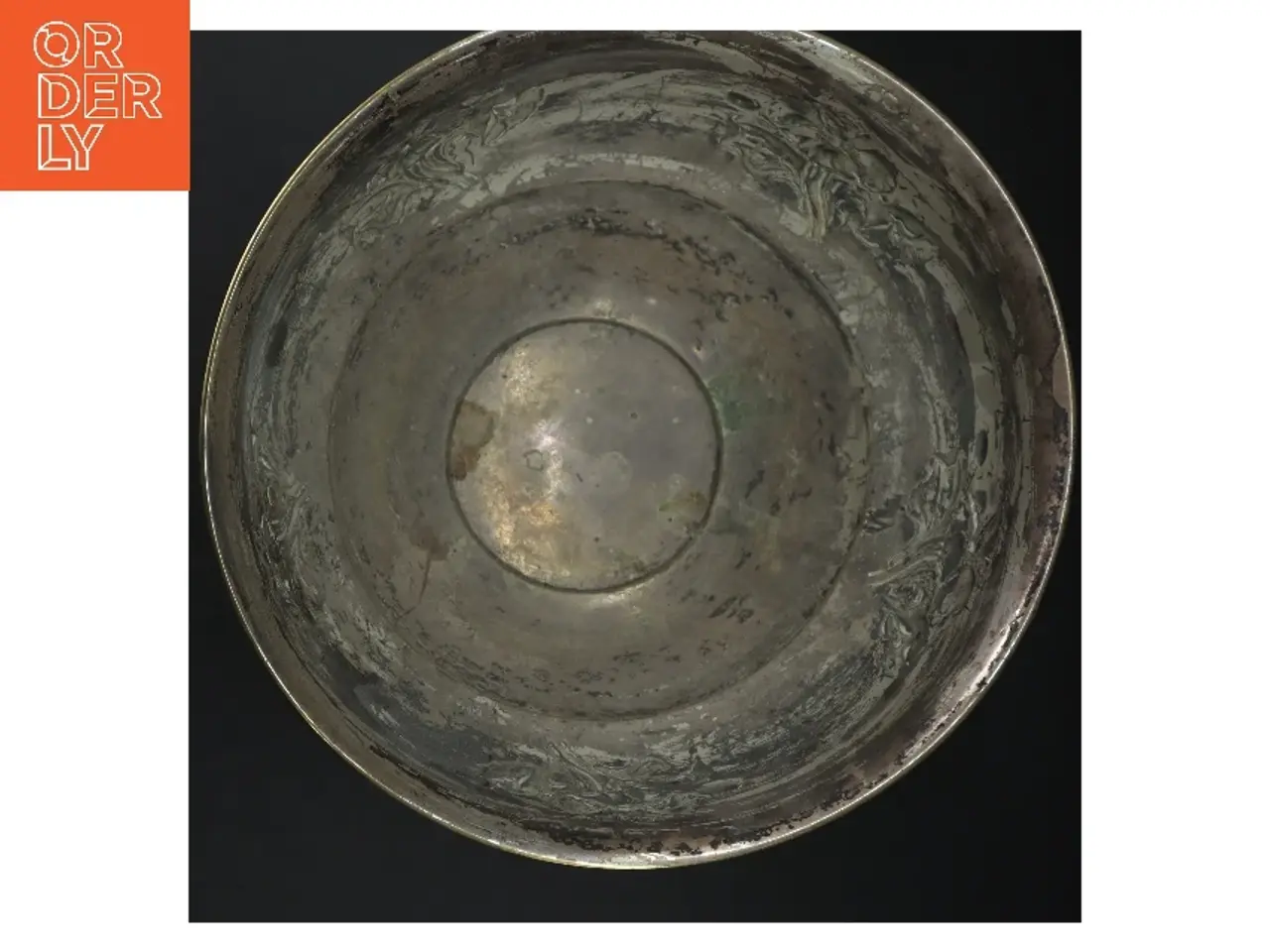 Billede 3 - Dekorativ sølvpletskål (str. H. 24 cm. 26 cm)