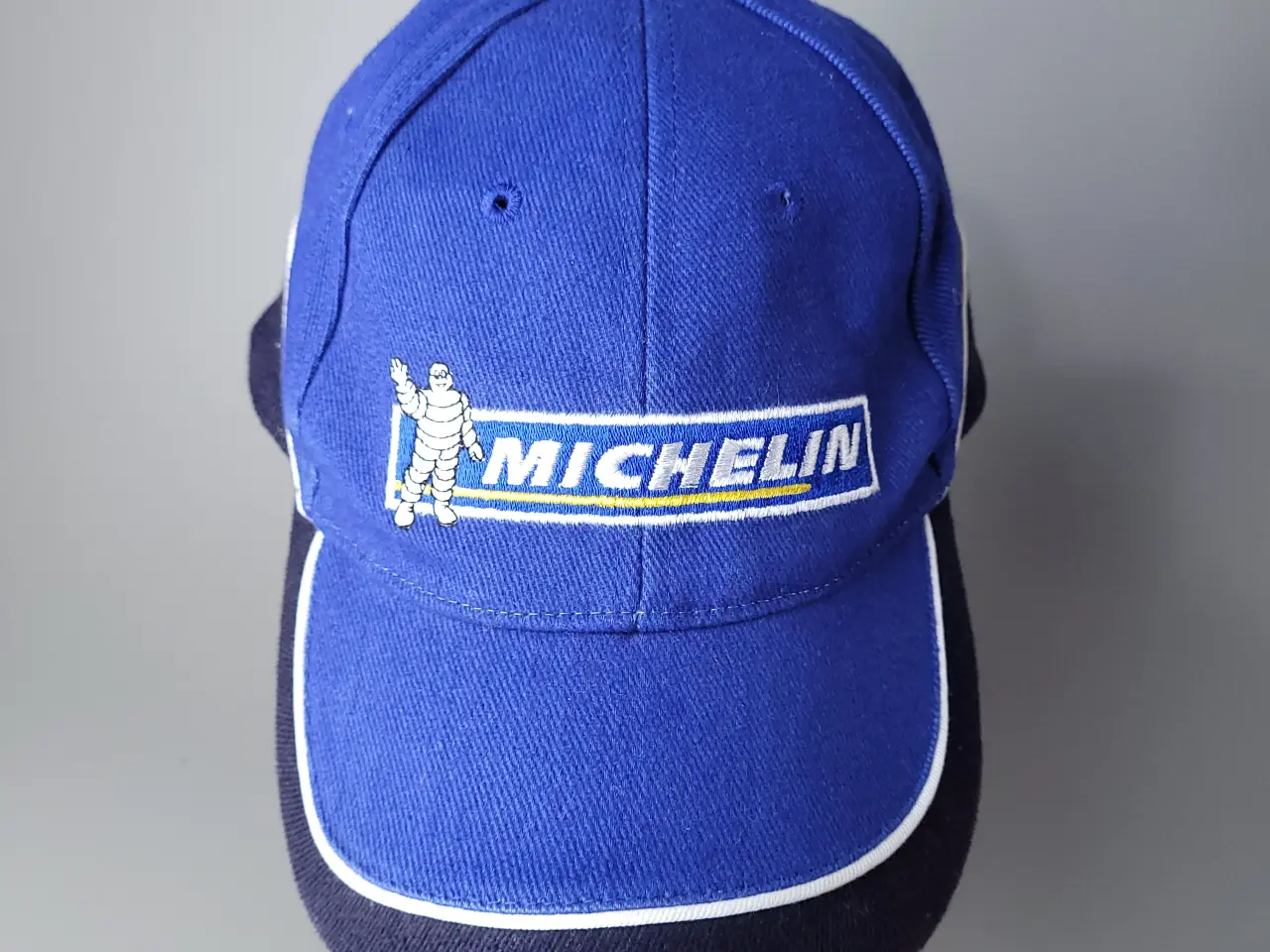 Billede 1 - ⭐️· Fed Michelin Kasket - Blå med Bibendum logo