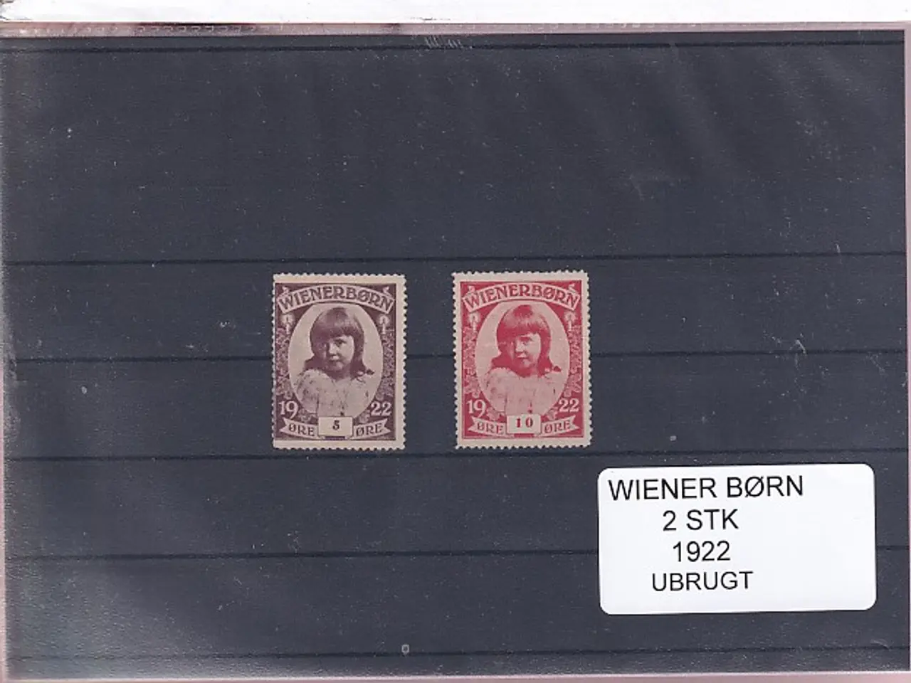 Billede 1 - Wiener Børn - 1922 - Velgørenhed - 2 Stk. - Ubrugt