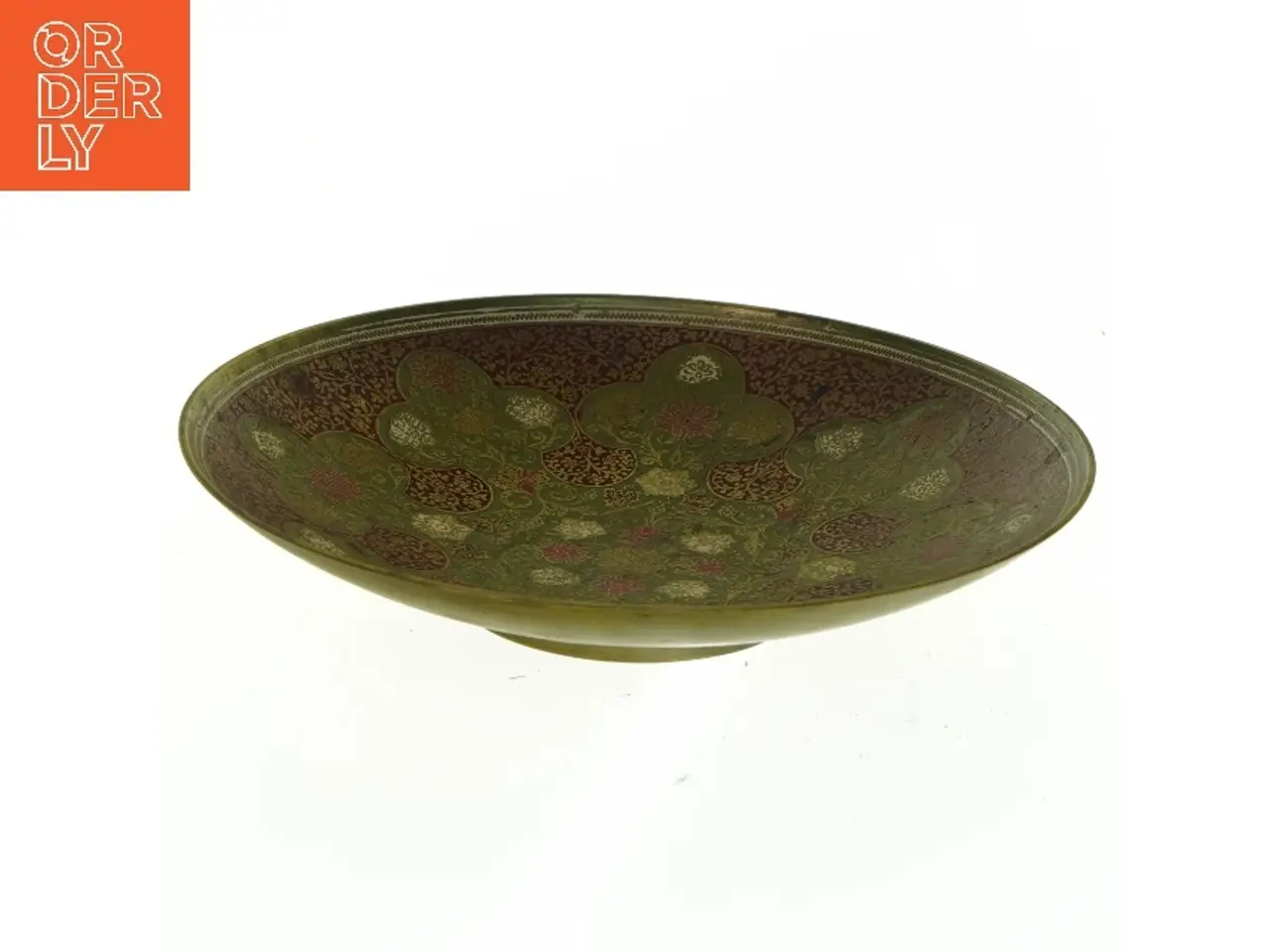 Billede 4 - Dekorativ messingbakke (str. 19,5 cm i diameter)