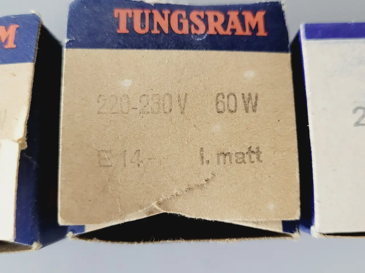 Billede 4 - ⭐️: 4 stk. Vintage Tungsram kertepærer – 60W & 40W