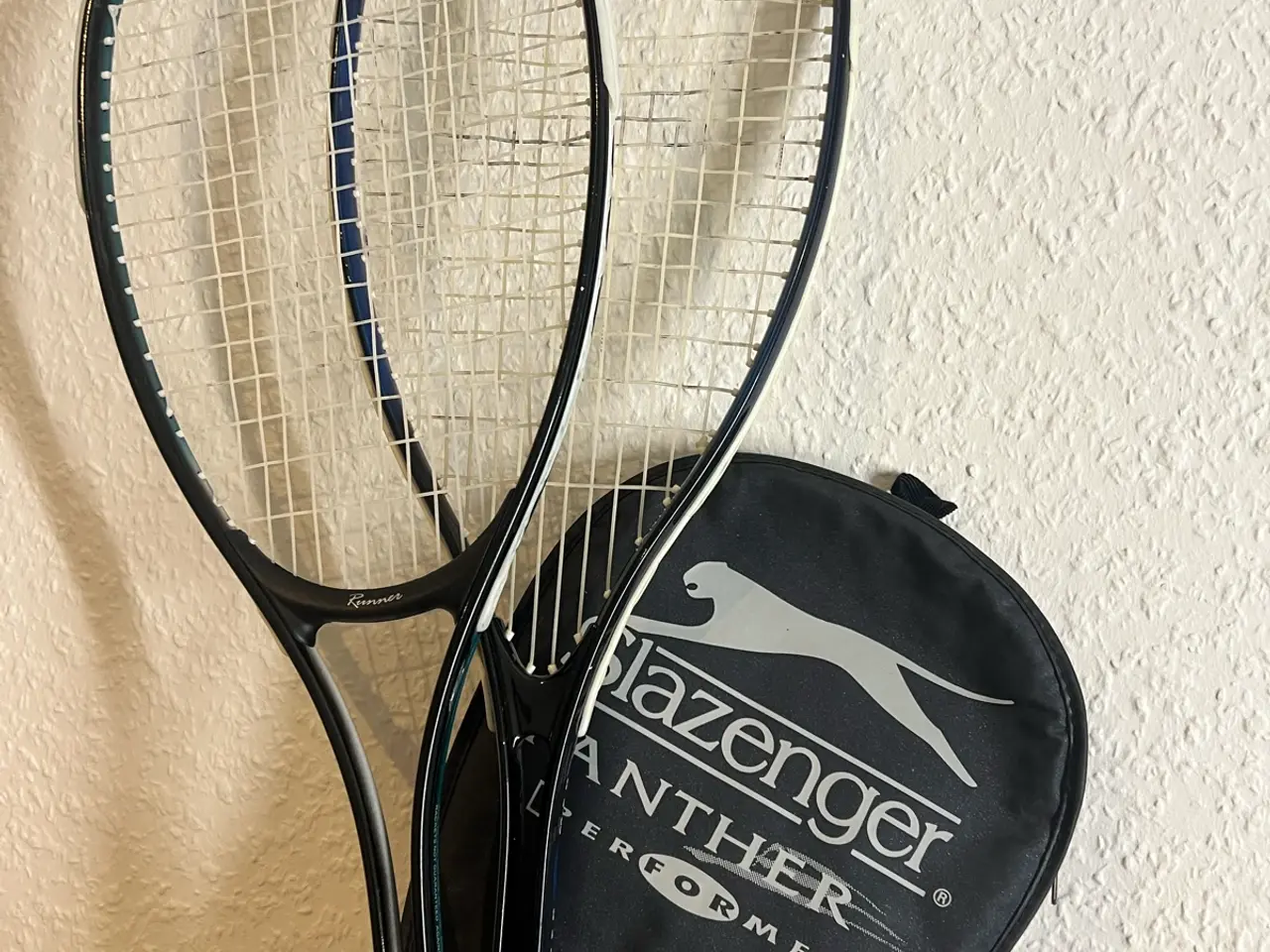 Billede 1 - Slazenger Panther squashketcher blå 2 stykker