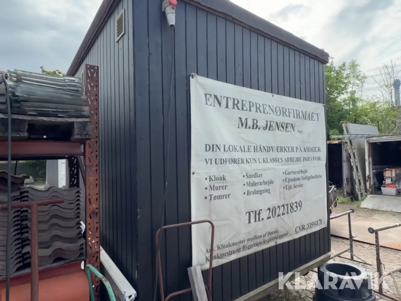 Billede 1 - Skurvogn / mandskabsvogn 17,5 m² med toilet og bad