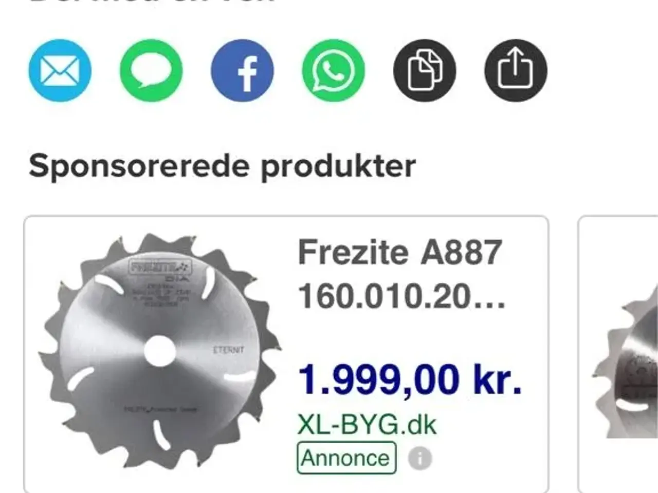 Billede 2 - Eternitklinge til festool dyksav