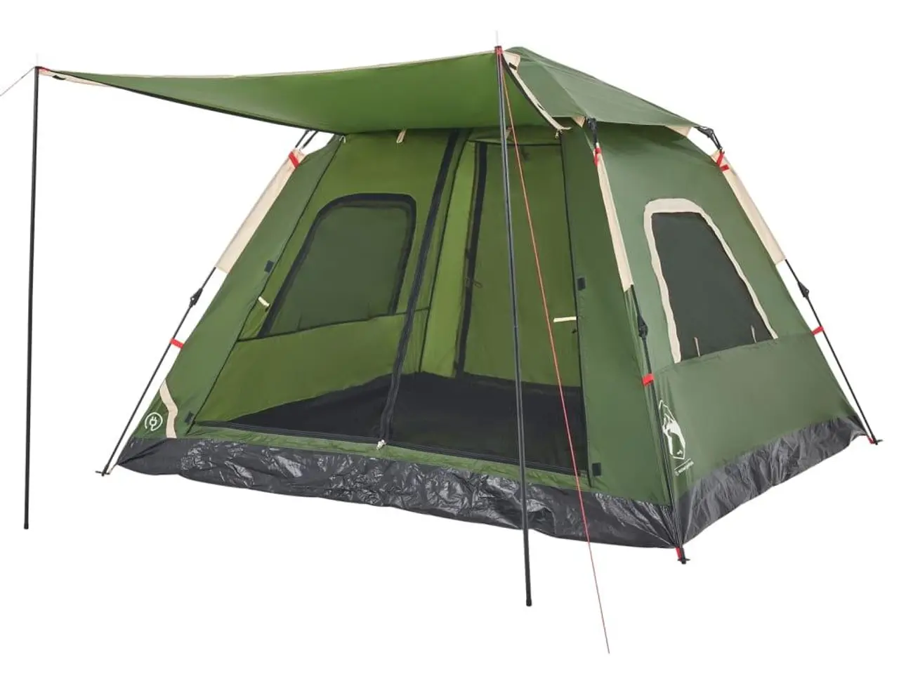Billede 7 - 5-personers campingtelt kuppel quick-release grøn