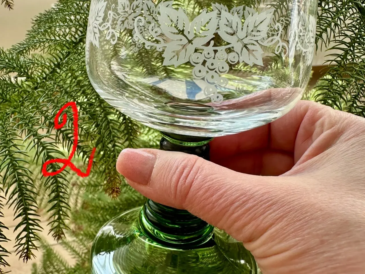Billede 2 - Vintage Rømer franske snaps/ likørglas i fin stand