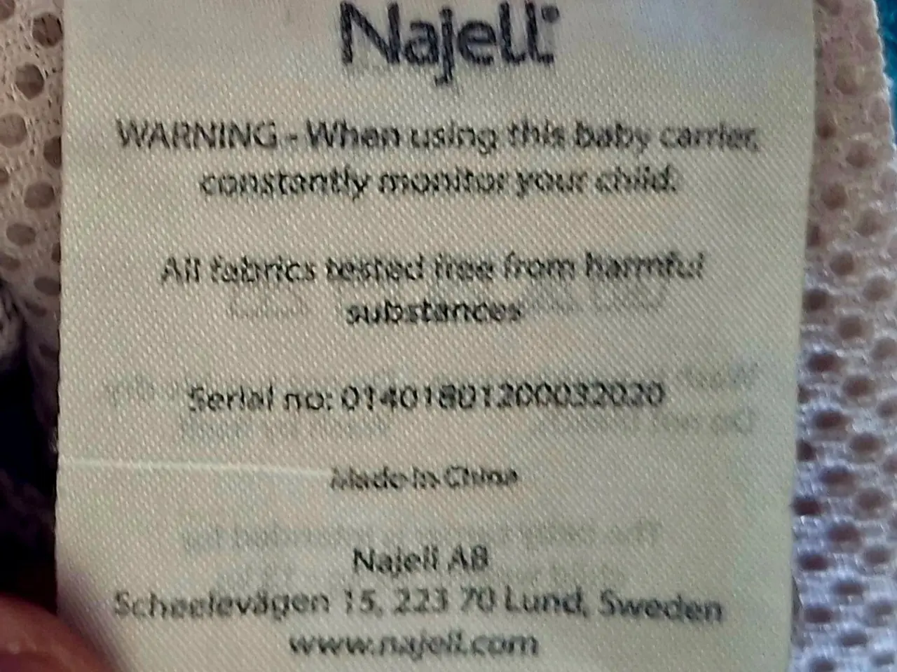 Billede 6 - Najell Easy bæresele 