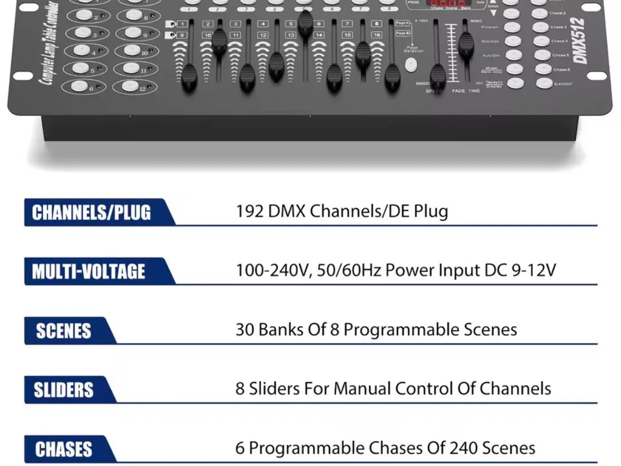 Billede 4 - DMX512 lys controller 192 kanaler