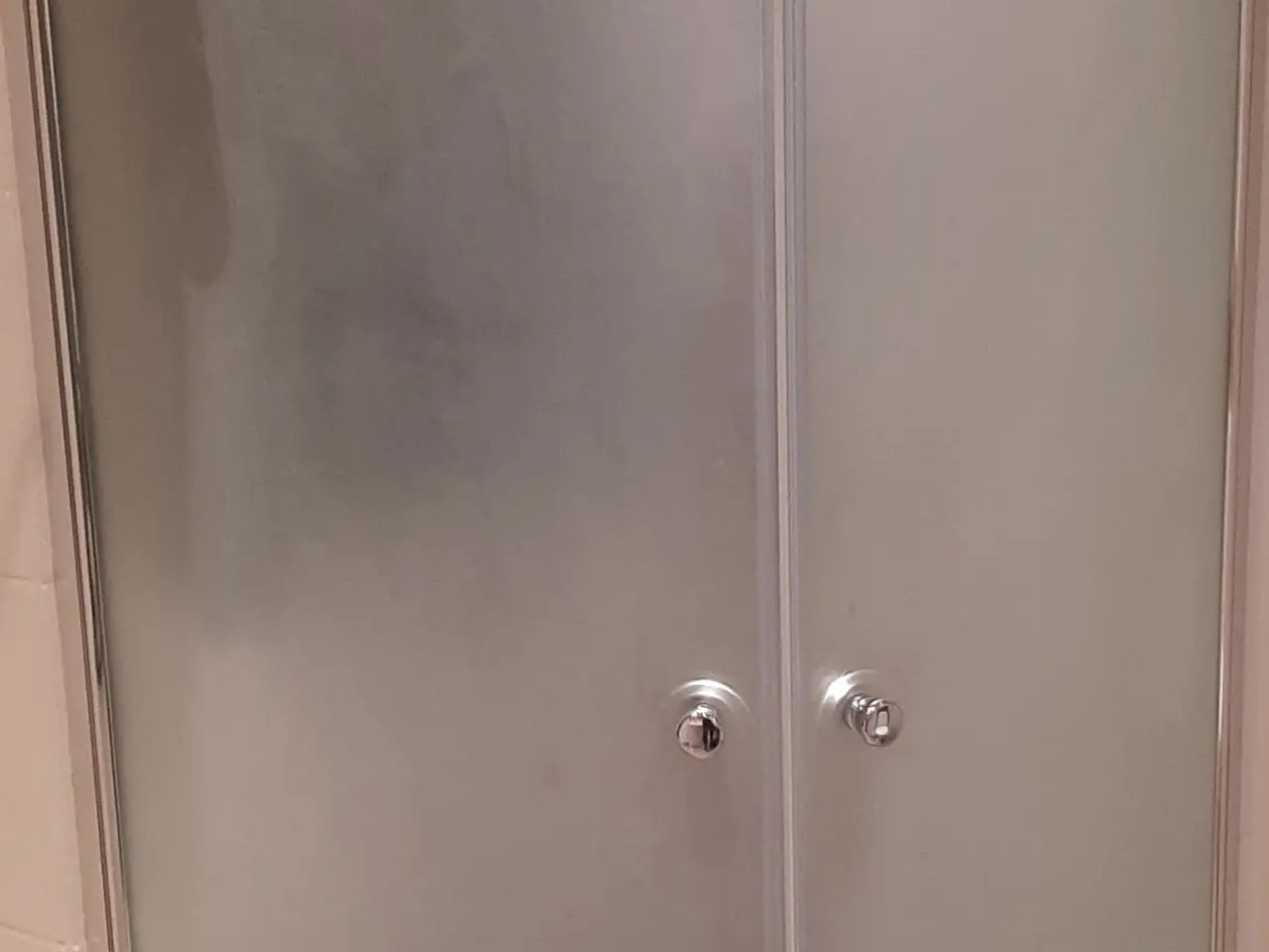 Billede 3 - Brusehjørne i frosted glas 195x70 cm til salg