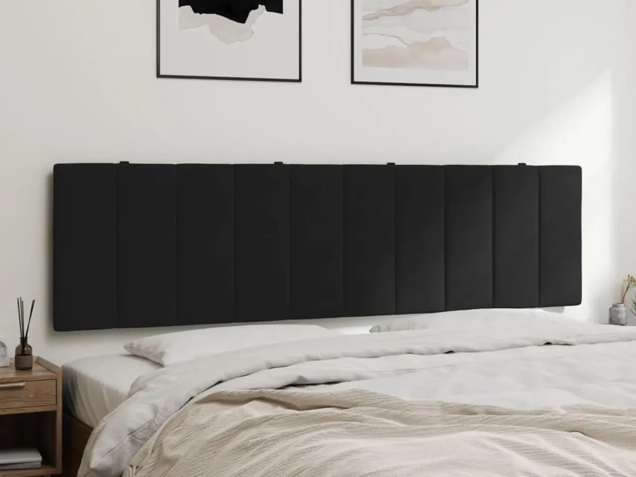 Billede 4 - Gavlpude Hanko 180 cm - velour, sort