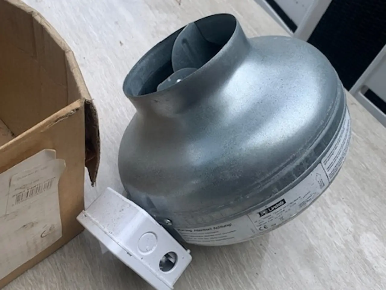 Billede 1 - Kanalventilator, Lindab CK125 CBU
