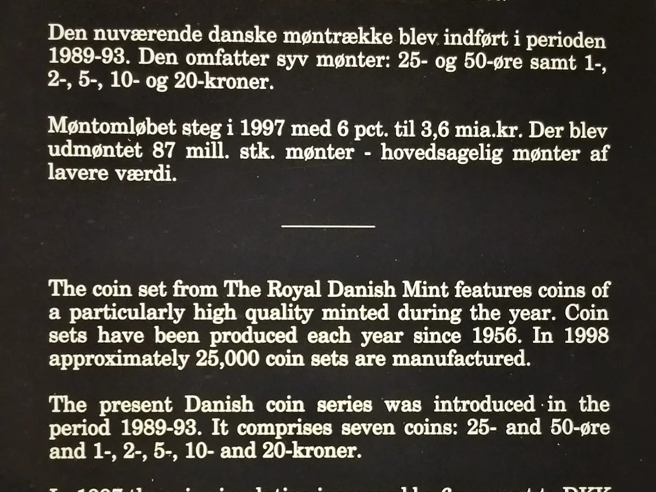Billede 4 - DET KGL MØNTSÆT 1998 Margrethe II TOP Stand! Opla