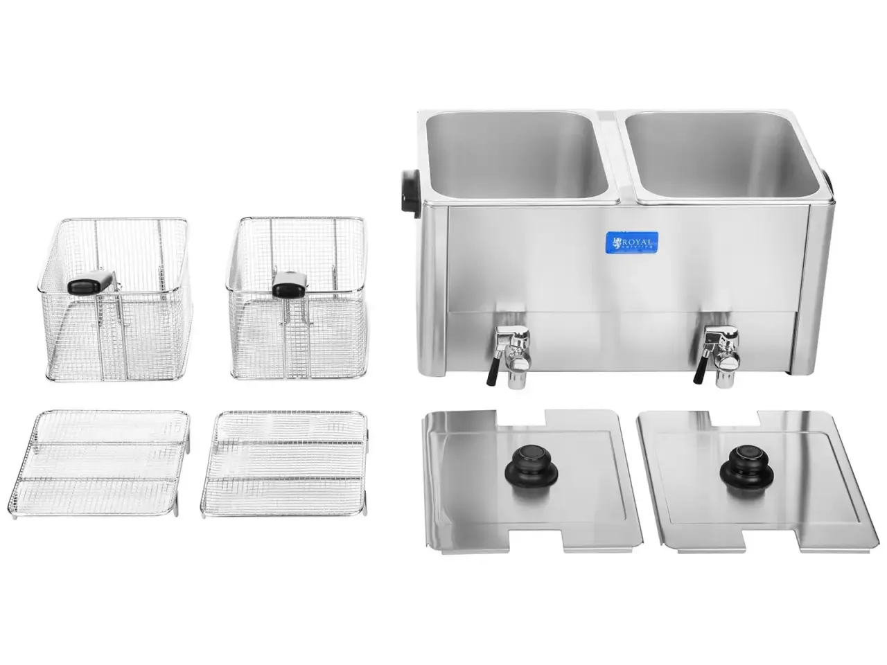 Billede 4 - Dobbelt Frituregryde 2x 13 Liter – 6500 W