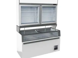 Hvid Supermarked Kombinationsfryser 948 Liter