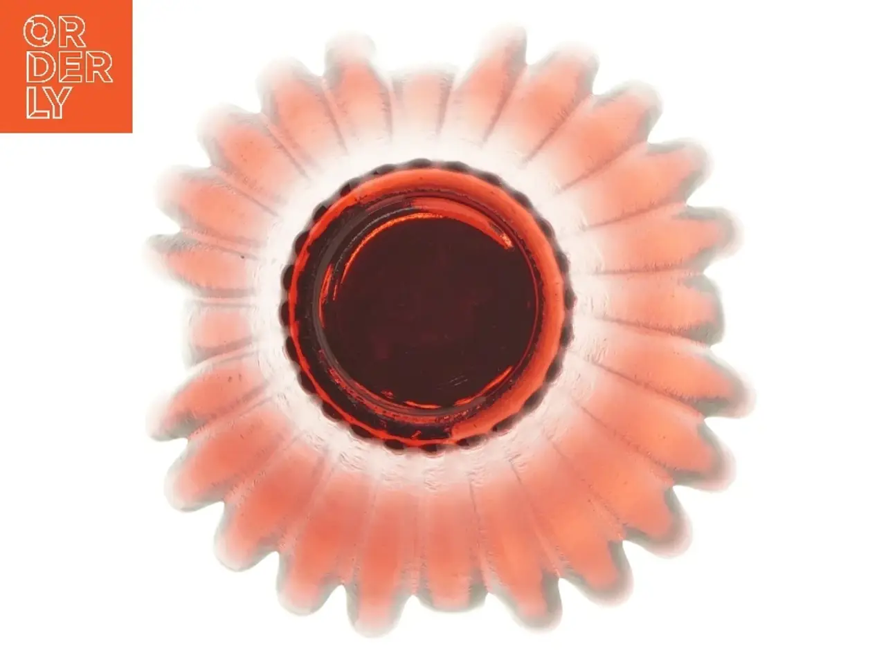 Billede 4 - Blomstret skål i glas fra Krifon (str. 14 cm)