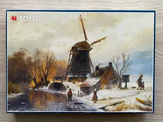 The Old Mill (Andreas Schelfhout) 1000 brikker