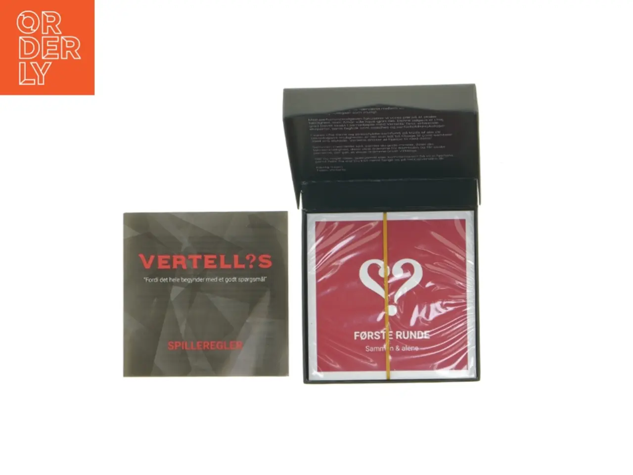 Billede 1 - Kortspil 'Vertell?' (str. 11 x 11 x 2 cm)