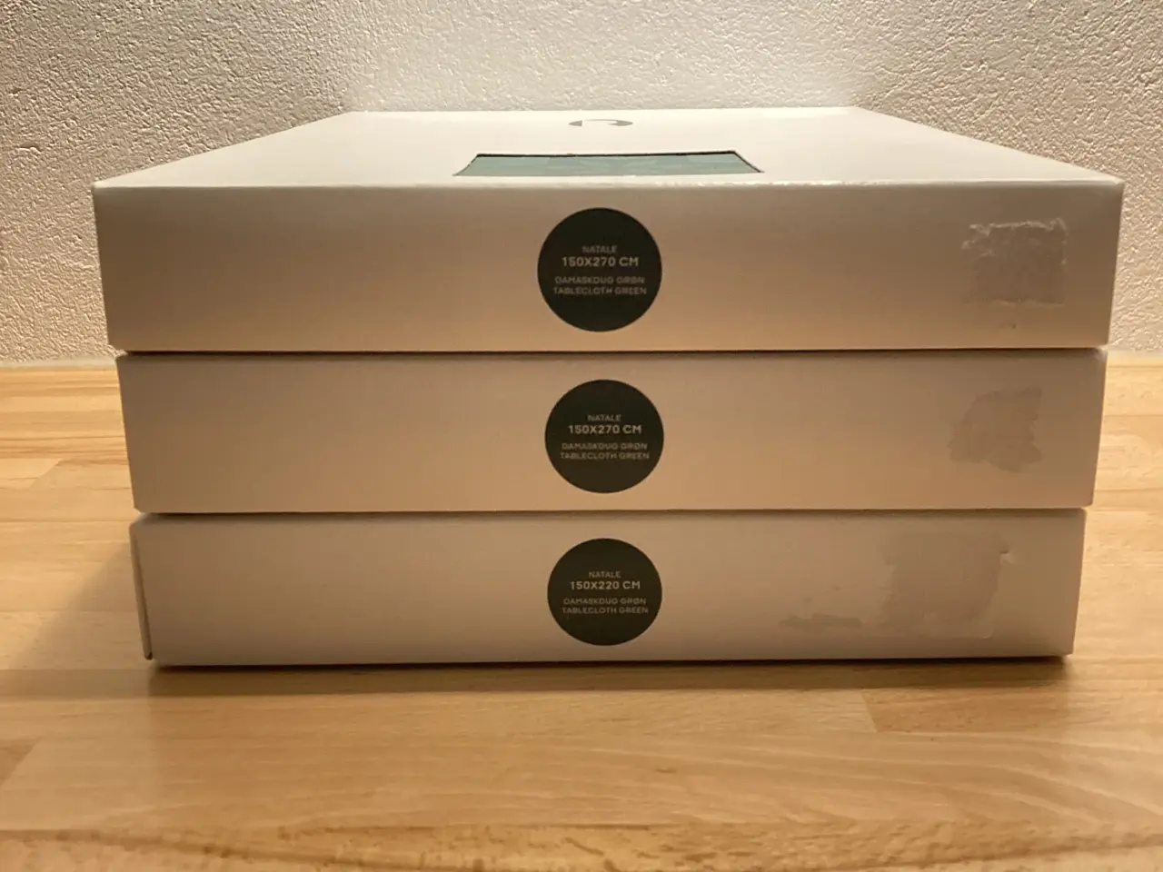 Billede 8 - Rosendahl - 3 stk juleduge🎄- grøn damask - NYE