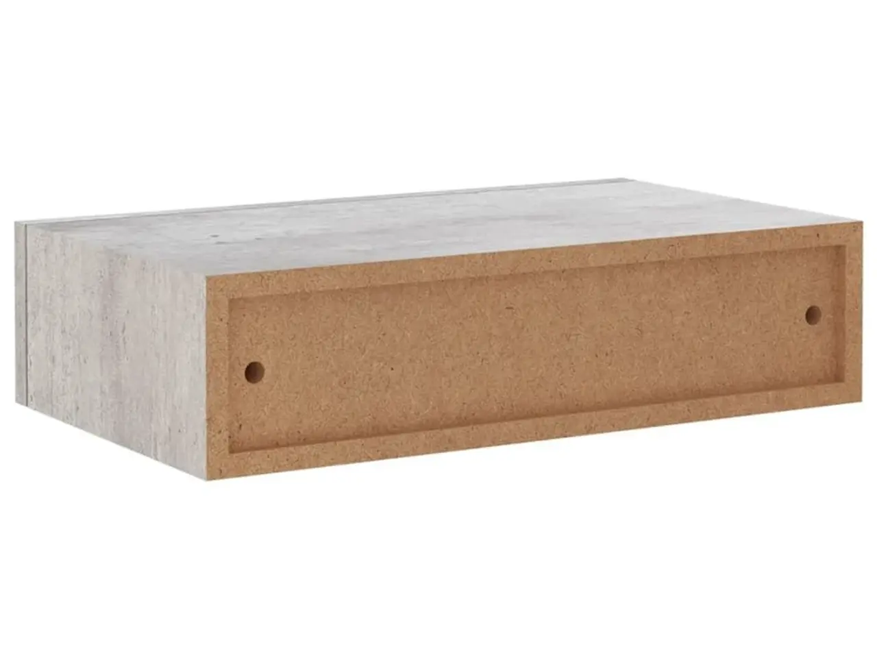 Billede 8 - Hylder med skuffe 2 stk. 40x23,5x10 cm MDF betongrå