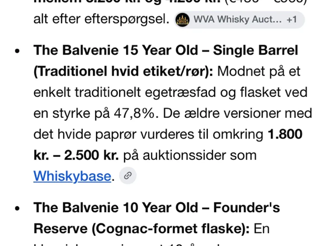 Billede 4 - Sæt med tre The Balvenie whisky
