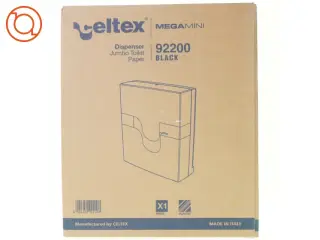 Dispenser jumbo toilet paper mega mini 92200 black fra Celtex (str. 39 x 33 x 13 cm)
