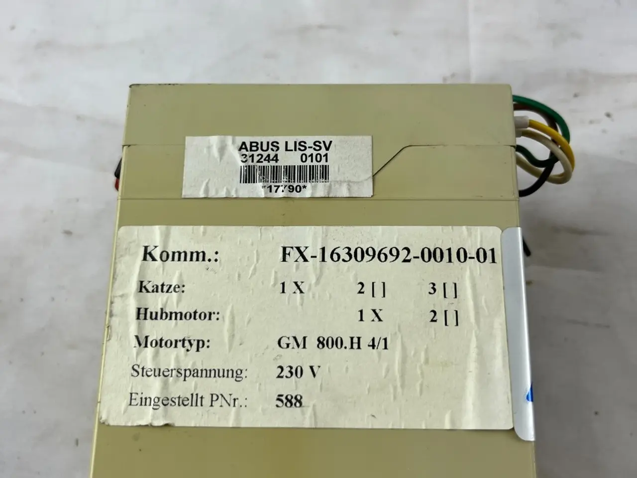 Billede 8 - ABUS LIS-SV Load Monitoring Controller Hoist Crane