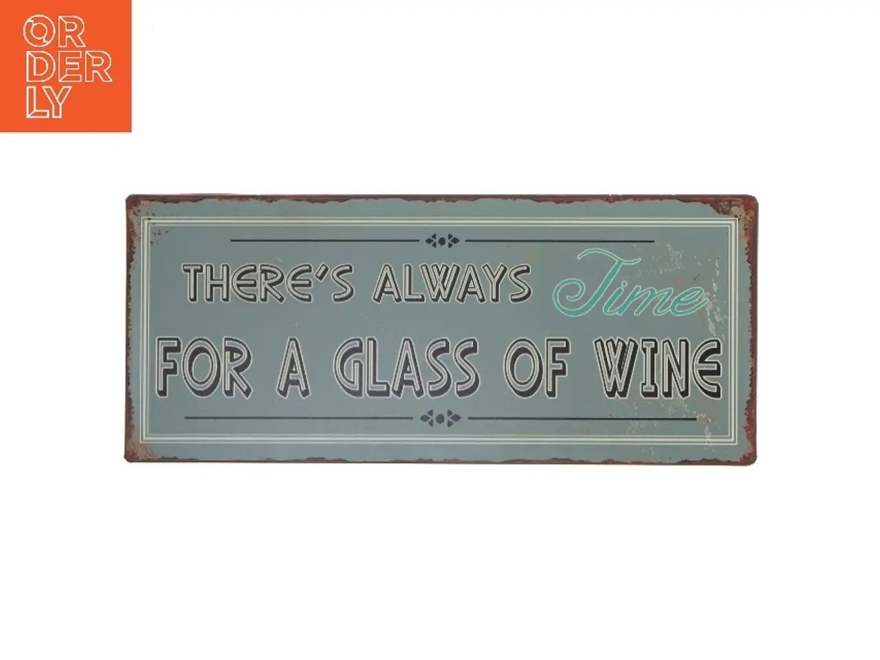 Billede 1 - Vin-tema metalskilt fra Lafinesse (str. 30,5x13 cm)