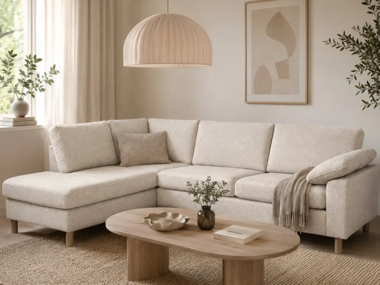 Billede 2 - Maria Hjørnesofa Beige - Venstrevendt