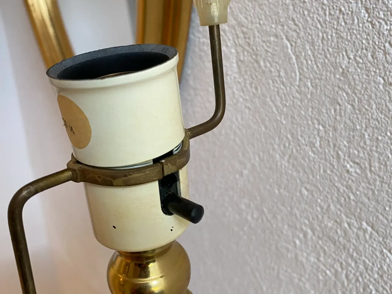 Billede 6 - Bordlampe messing look