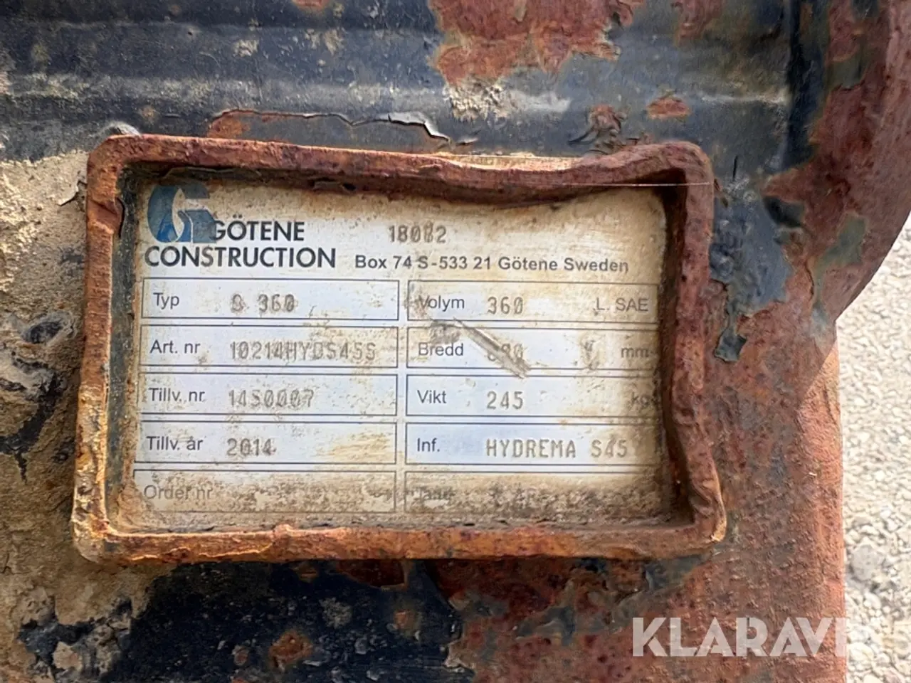Billede 12 - Skovl Götene Construction S360