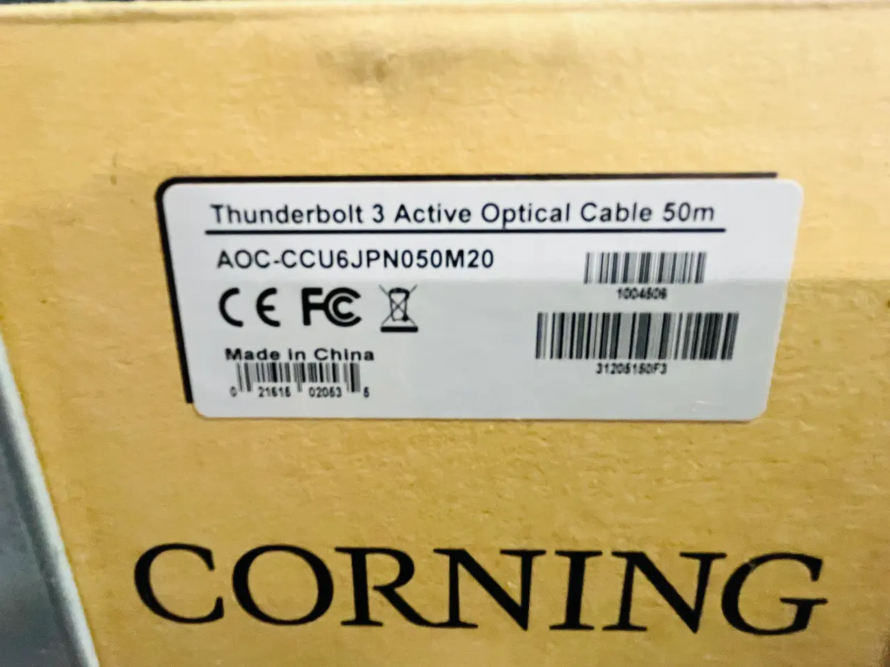 Billede 3 - Kabler 50/25 m CORNING Model: Thunderbolt AOC - CCU6JPN050M20
