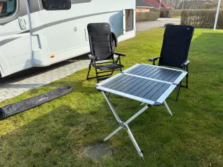 Camp Nature lænestole + campingbord