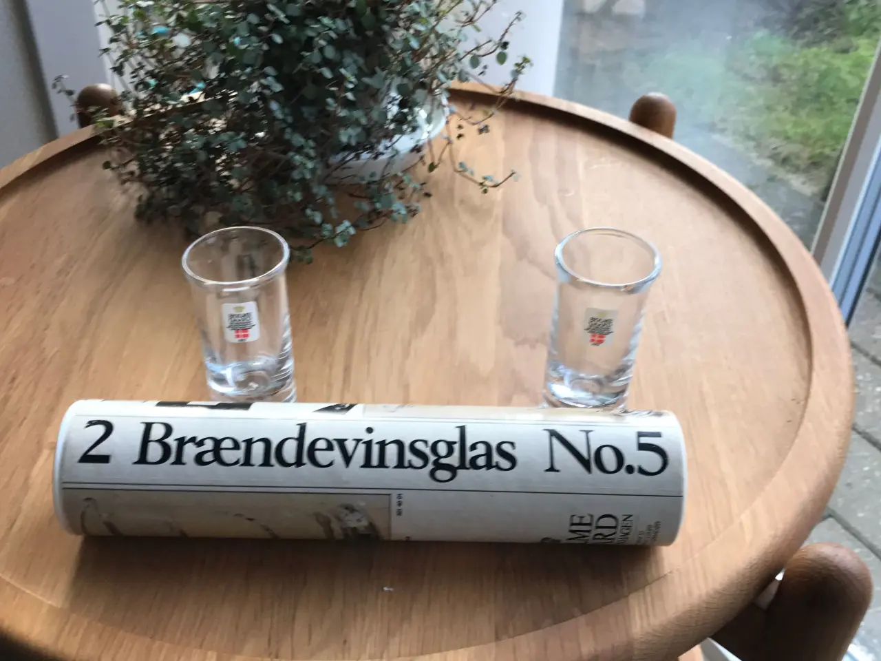 Billede 3 - 2 Brændevinsglas No. 5 - Holmegaard