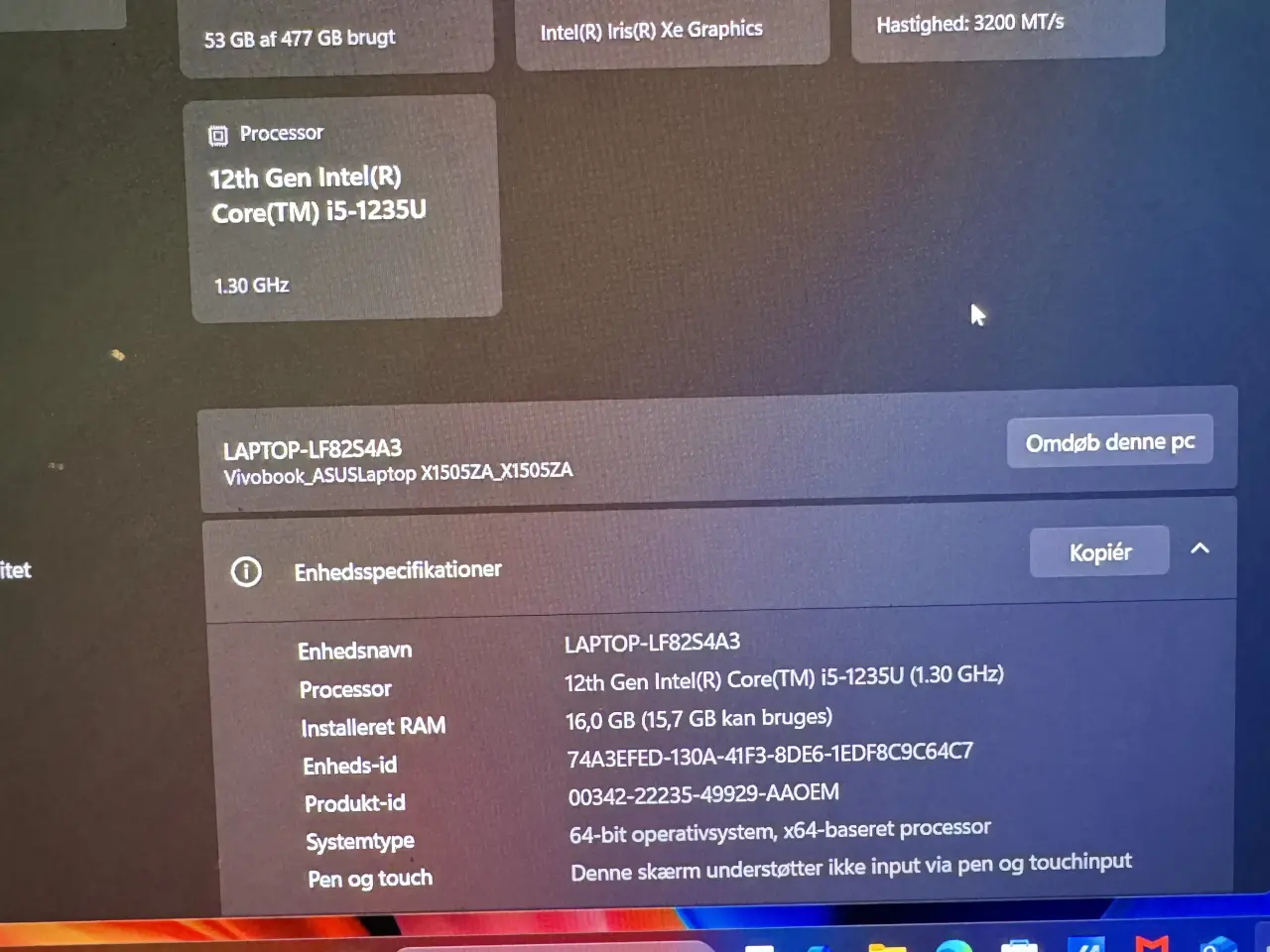 Billede 1 - Asus VivoBook 15 laptop 3000kr